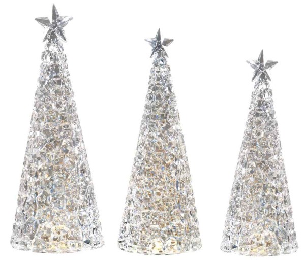 Sompex GLAMOR Tischleuchte Weihnachtsbaum Dekoleuchte Silber
