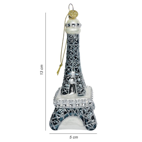 Christbaumschmuck Eiffelturm Paris Christbaumanhänger Echt Glas Weihnachten