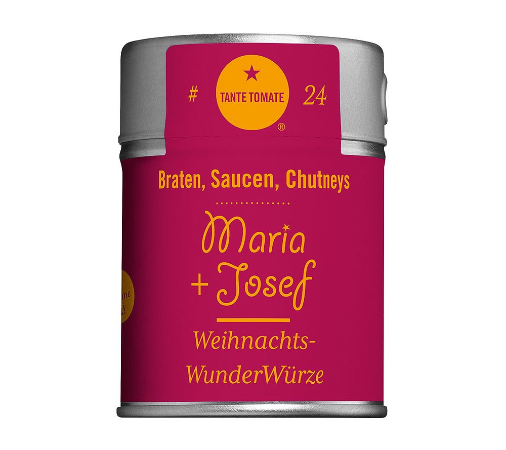 Tante Tomate - Maria + Josef - Weihnachts-Wunderwürze - Gewürzmischung 45g