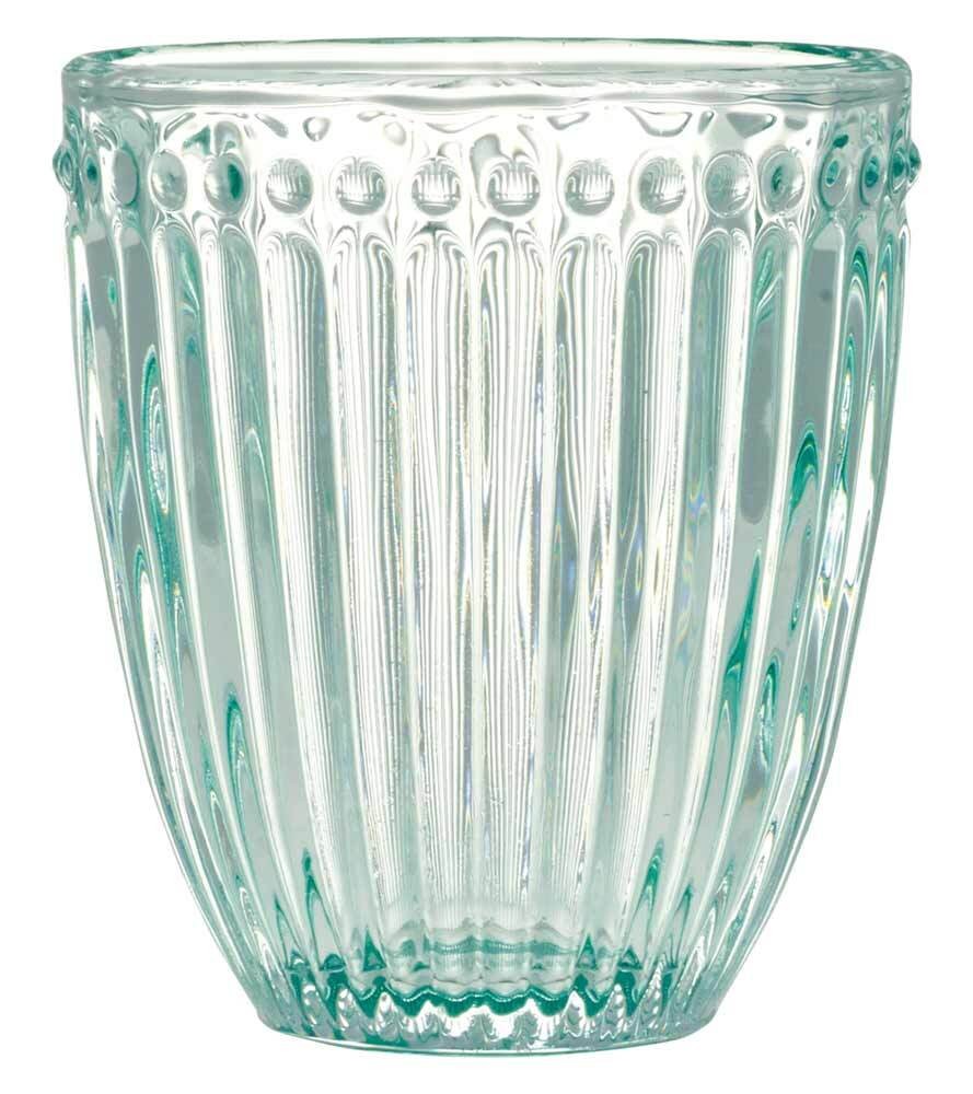 Greengate Wasserglas Alice Cool Mint Glas Hellgrün