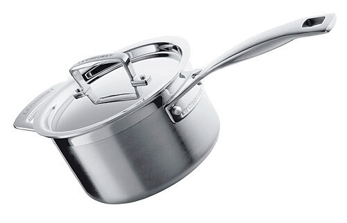 Le Creuset Profistieltopf 3-Ply Edelstahl Stielkasserolle 16cm