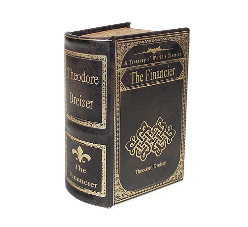 Hohles Buch Geheimfach THE FINANCIER Buchversteck Antik-Stil17cm