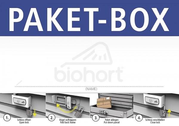 Biohort Paket-Box Ablagebox Dunkelgrau-Metallic