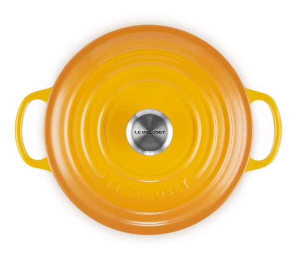 Le Creuset Bräter Signature Rund Gusseisen Nectar Gelb