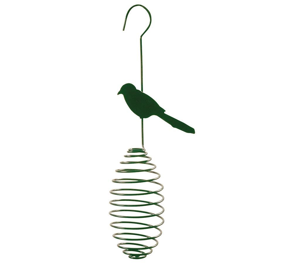 Vogelfutterspender zum Aufhängen Spirale für Meisenknödel Futterbälle Vogel Grün