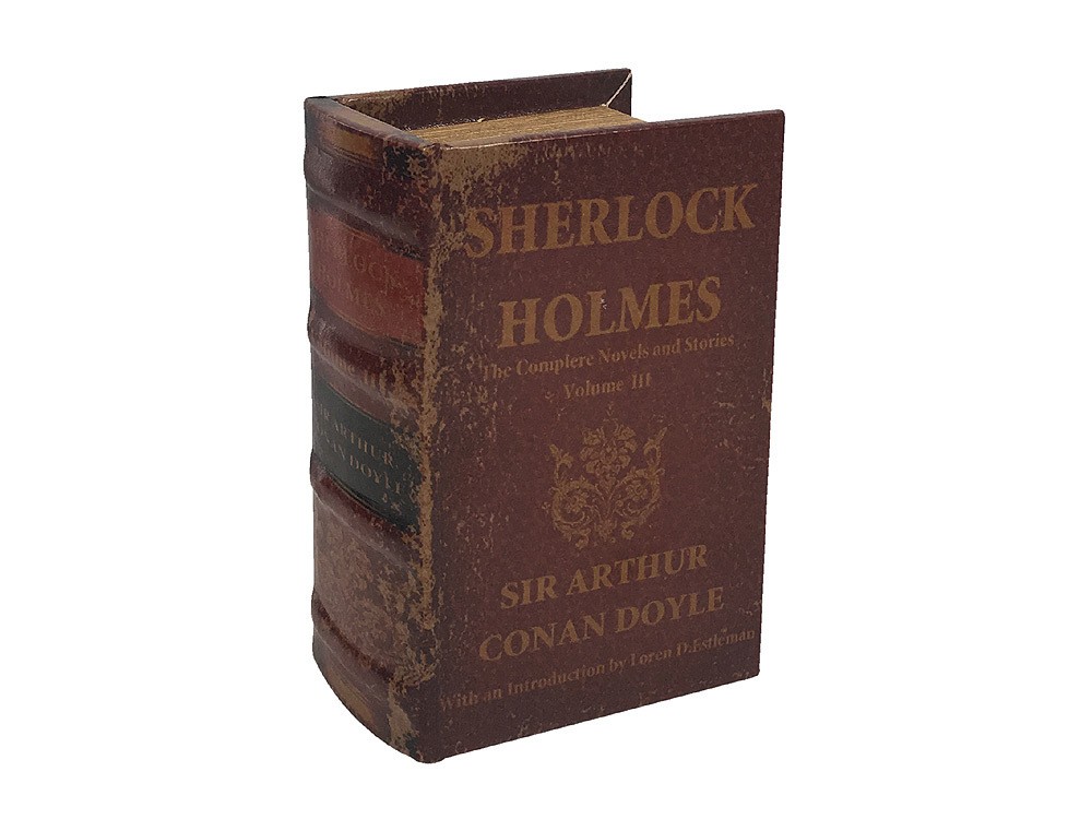Hohles Buch Geheimfach SHERLOCK HOLMES Buchversteck Antik-Stil 15x10x6cm