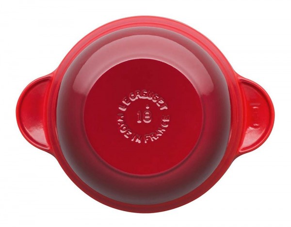 Le Creuset Cocotte Every Gusseisen mit Poteriedeckel Kirschrot 18cm