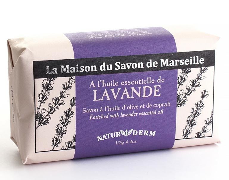 Natürliche Seife Naturiderm Lavande (Lavendel) - Ohne EDTA - 125g