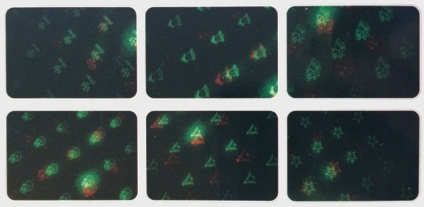 Laser Licht Projektor Weihnachten 6 Motive Beleuchtung Bewegung Schallsensor