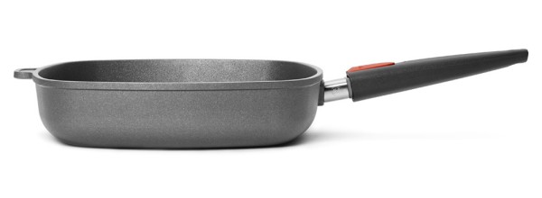 Woll Steakpfanne Nowo Titanium Induktion Aluguss Eckig abnehmbarer Stiel 28x28cm
