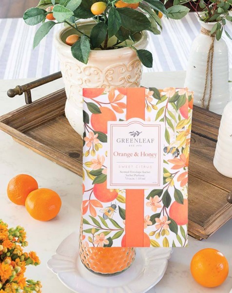 Greenleaf Duft Sachet Orange & Honey (Orange & Honig) Duftsäckchen Large