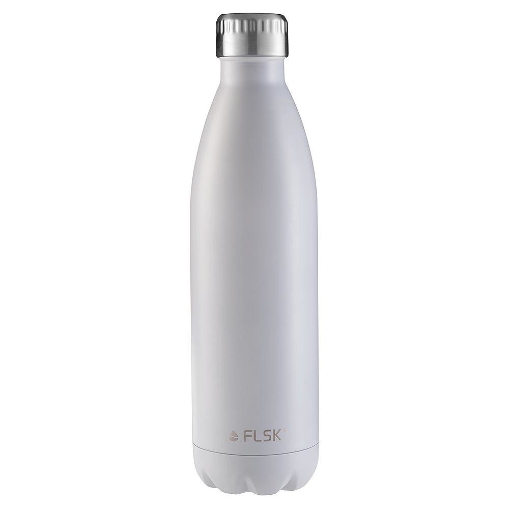 FLSK Trinkflasche White Isolierflasche Weiß – 2. Generation 750 ml