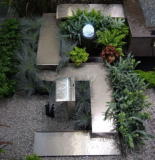 Ubbink Edelstahl-Bachlauf WOLGA Element Gerade