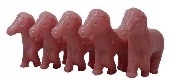 5 x Seife Pferd Brauner Honig (Mélier brun) Kinderseife Tierseife Motivseife 5x25g