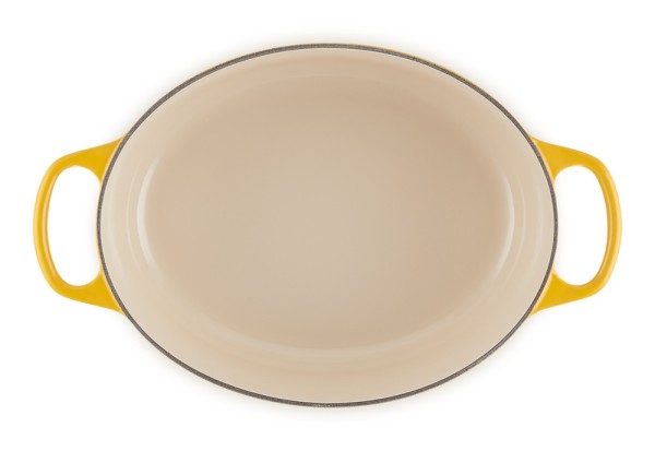 Le Creuset Bräter Signature Oval Gusseisen Nectar Gelb