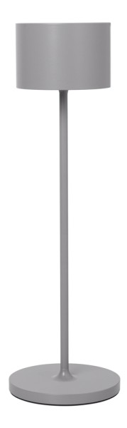 blomus Tischleuchte FAROL kabellos dimmbar LED Akku Outdoor Satellite grau