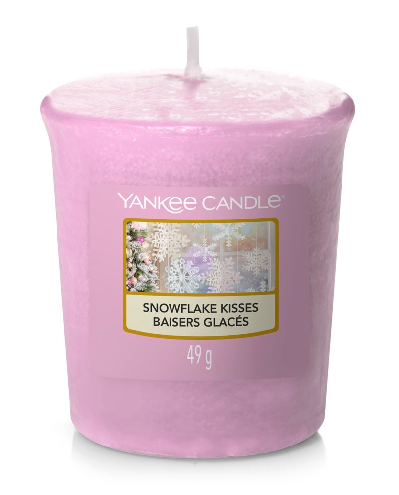 Yankee Candle Duftkerze Snowflake Kisses Weihnachtsduft 49 g