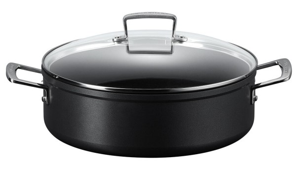 Le Creuset Aluminium Schmorpfanne Antihaft mit Glasdeckel