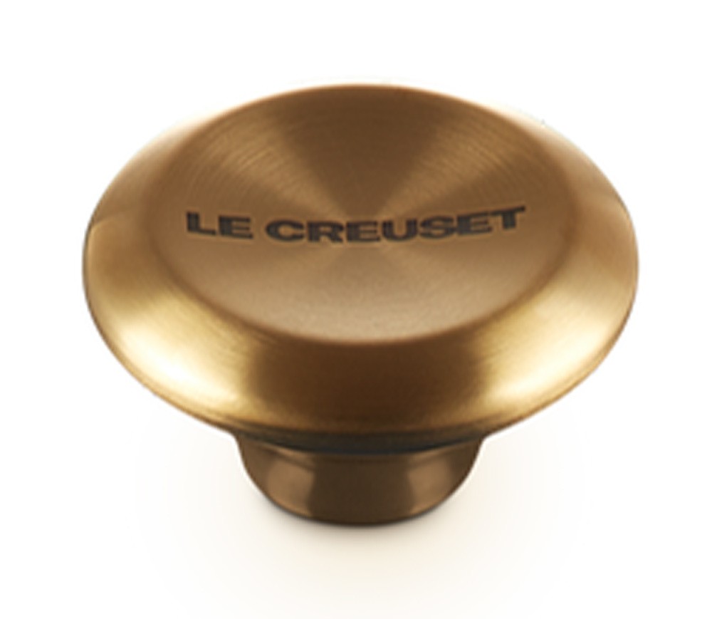Le Creuset Deckelknopf Gold 4,7cm Edelstahl LE CREUSET Bräter Gusseisen LE CREUSET Gusseisen