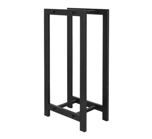 Kaminholzregal Feuerholzregal Brennholzregal Metall Schwarz