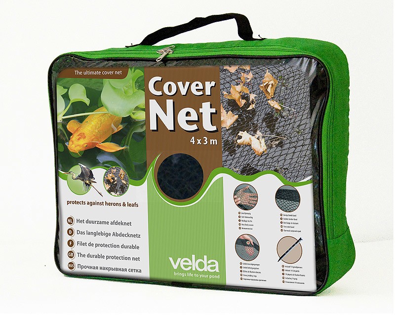 Velda Cover Net 4x3m Feinmaschiges Abdecknetz für Teiche Laubschutznetz
