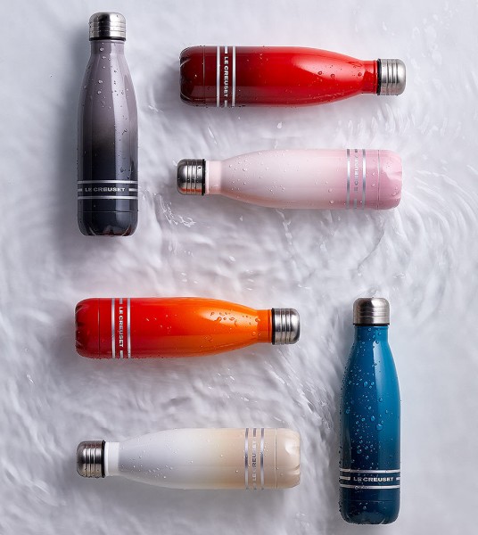 Le Creuset Trinkflasche Edelstahl Isolierflasche Cotton 500ml