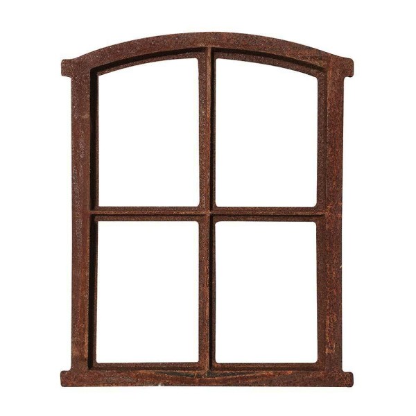Stallfenster Eisenfenster Gusseisen Antik-Stil Rostig Fensterrahmen Vintage 49cm