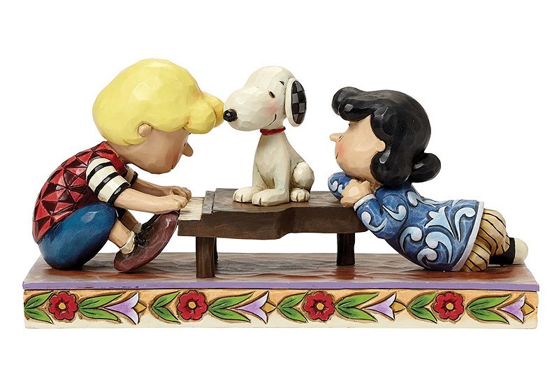 PEANUTS Figur Schroeder with Lucy & Snoopy 10cm