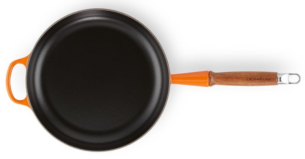 Le Creuset Sautepfanne Signature Gusseisen Holzgriff Ofenrot 28cm