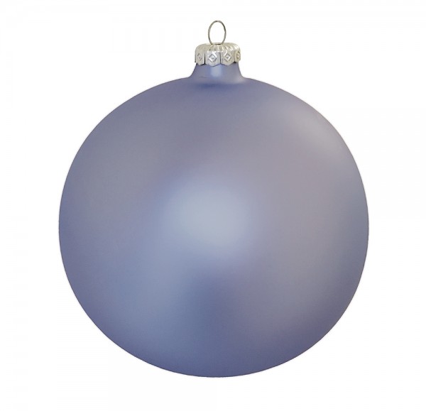 Christbaumkugel Hellblau Groß Seidenmatt Echt Glas Weihnachtskugel 15cm