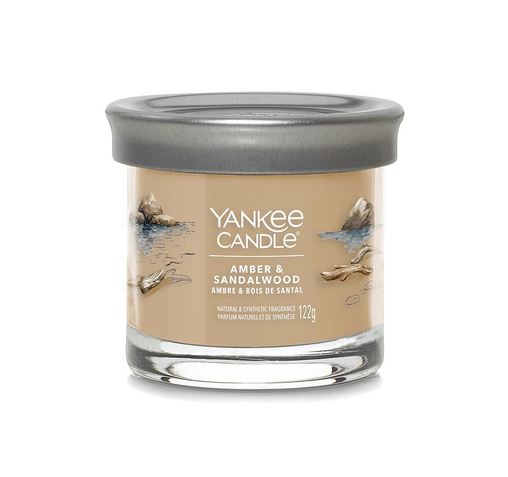 Yankee Candle Duftkerze Signature Amber & Sandalwood 122 g