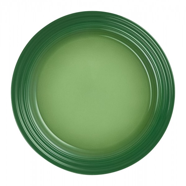 Le Creuset Frühstücksteller Steinzeug Bamboo Green 22cm