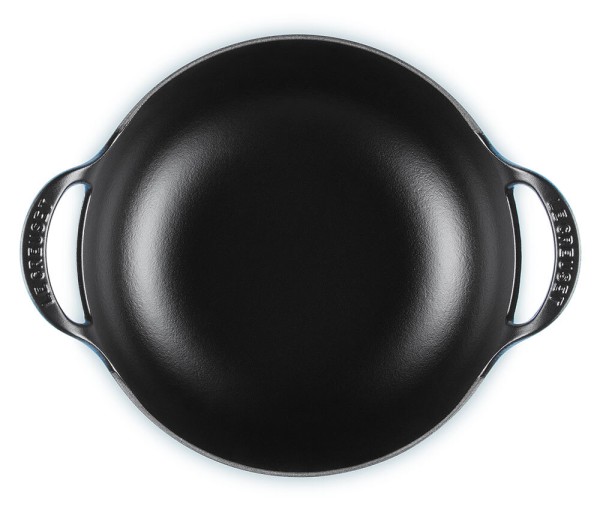 Le Creuset Balti Dish Schmorbräter Gusseisen Azure Blau 24cm