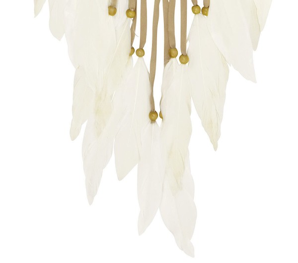 Großer Traumfänger Boho-Stil Auge Federn Makramee Schlafzimmer Wandbehang 65 cm