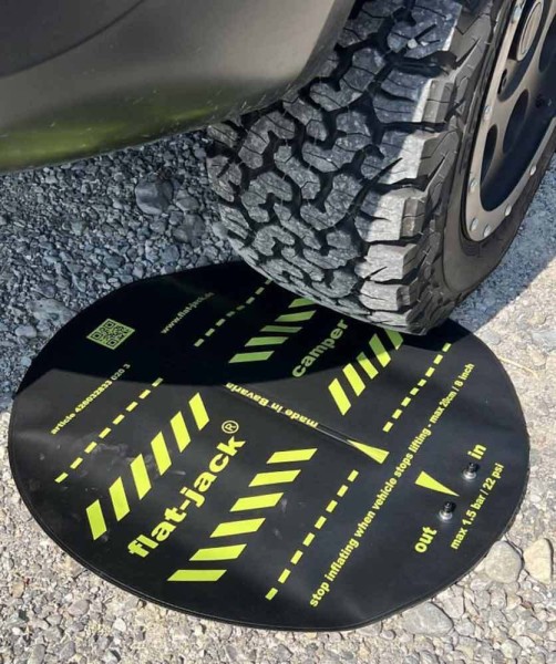 flat-jack camper 2.0 Reifen-Luftkissen - Ausgleich bis 20 cm - Reifen bis 305mm