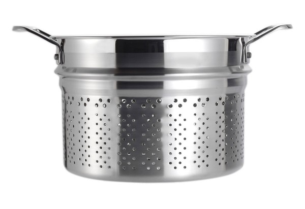 Le Creuset Pastatopf mit Einsatz 3-Ply Edelstahl 20cm