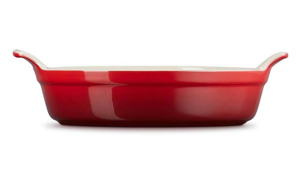 Le Creuset Auflaufform Tradition Rund Steinzeug Kirschrot 24cm