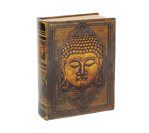 Hohles Buch mit Geheimfach Buchversteck Buddha Antik-Stil 25cm