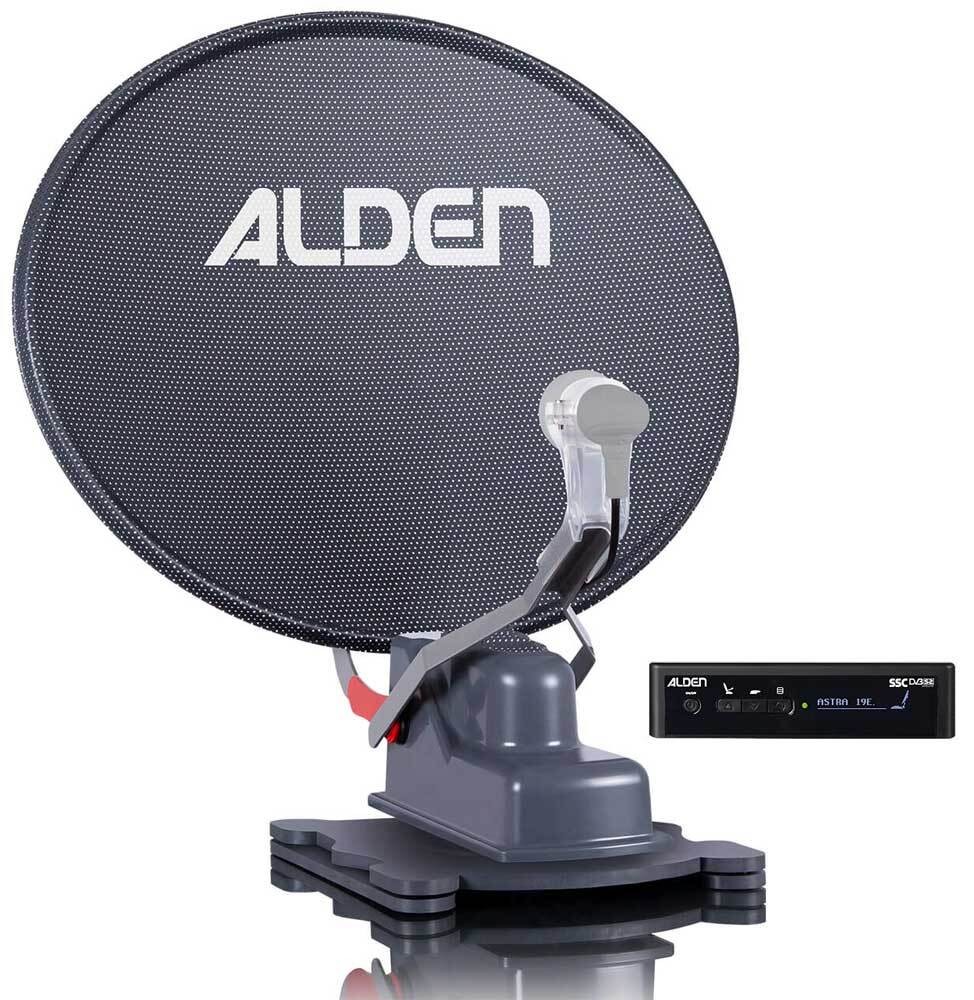 Alden Onelight 60 HD Platinium mit S.S.C. HD-Steuermodul – Camping Sat-Anlage TWIN LNB