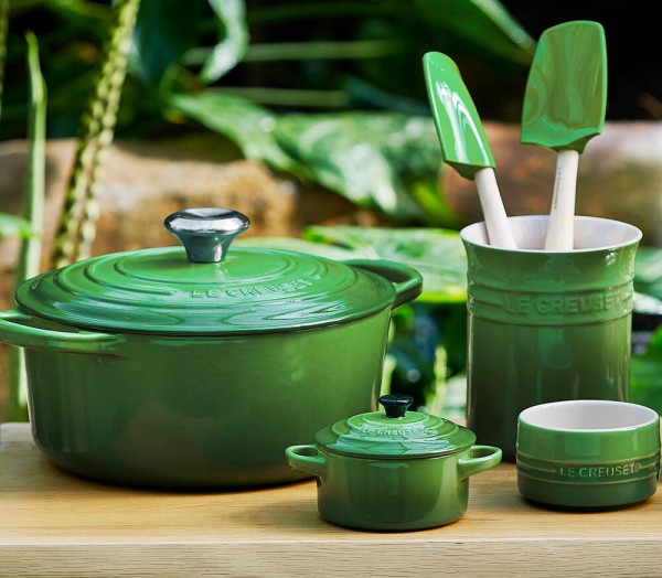 Le Creuset Mini Cocotte Steinzeug Bamboo Green 10X5cm