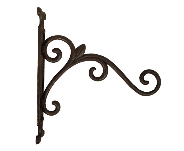 Wandhaken für Blumenampel Wandhalter Blumentopf Hängekorb Gusseisen Vintage 31cm