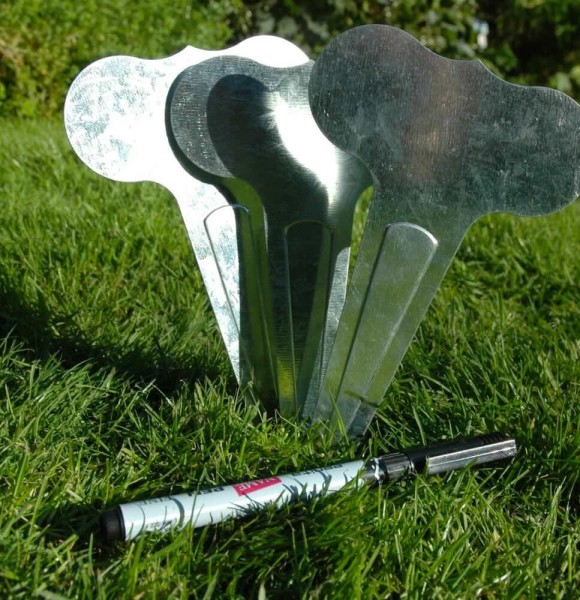 Pflanzenschilder zum Beschriften 6 Stk. mit wasserfestem Stift Pflanzschilder