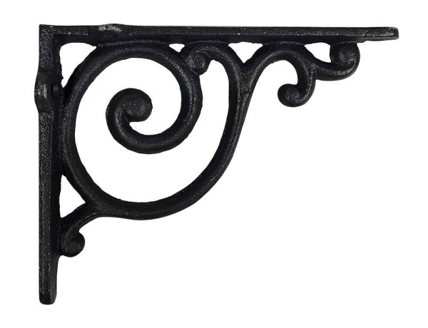 Regalträger Vintage Gusseisen Schwarz Regalhalter Regalwinkel Shabby Chic 14x11cm