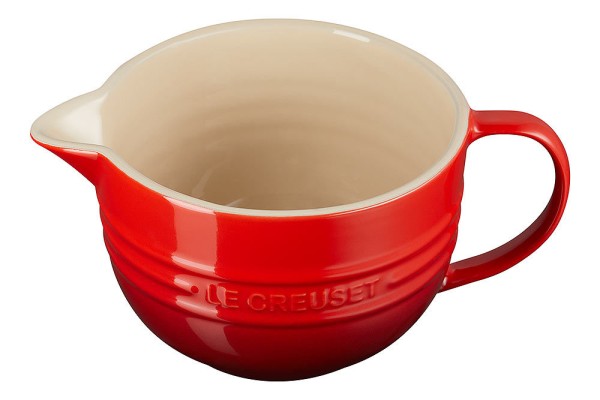 Le Creuset Rührschüssel mit Henkel Steinzeug Kirschrot