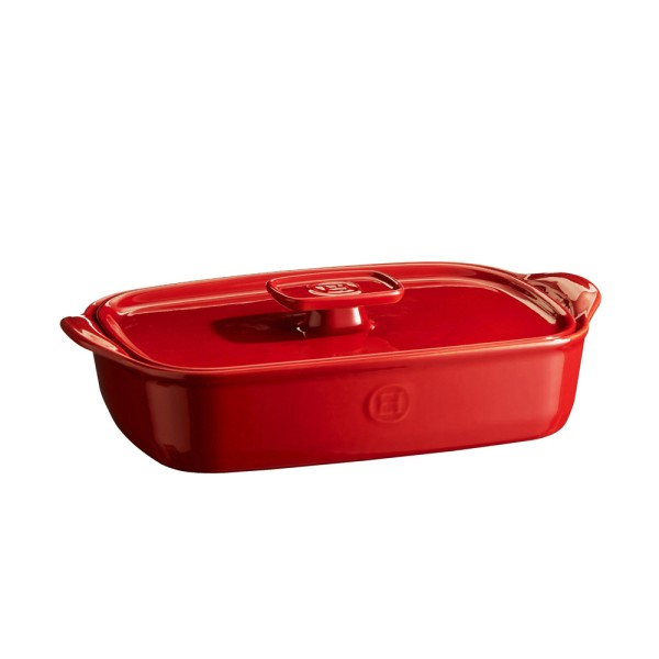 Emile Henry Deckel HR® ceramic für Gratinform Rot 25cm
