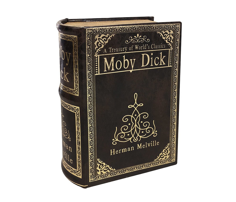 Hohles Buch MOBY DICK mit Geheimfach Vintage Buchversteck Antik-Stil 17 cm