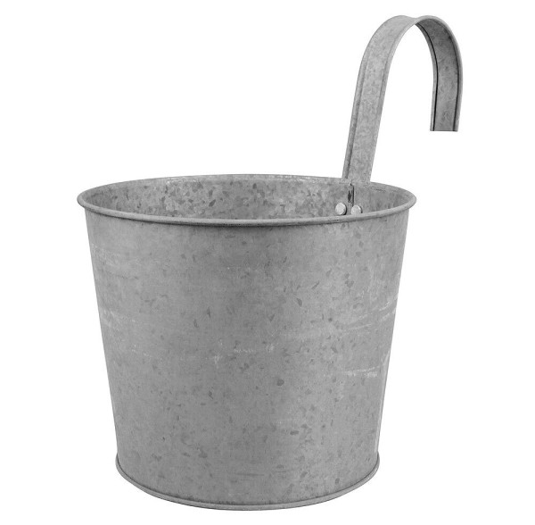 Hängetopf Zink Pflanztopf mit Haken Blumentopf Vintage Kräutertopf Balkon Garten