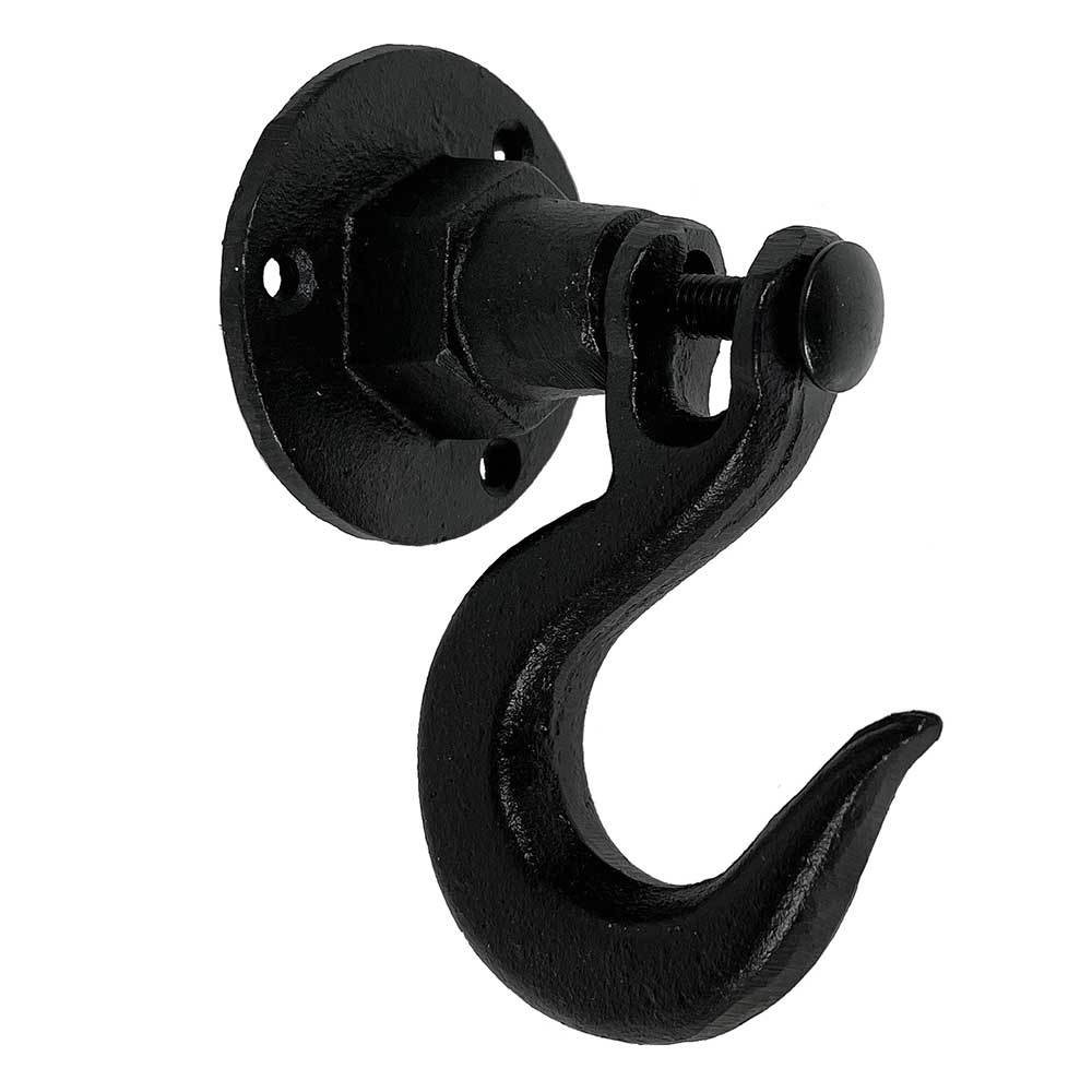 Wandhaken schwingend Rustikal Wandhalterung Gusseisen Schwarz Vintage-Stil günstig online kaufen