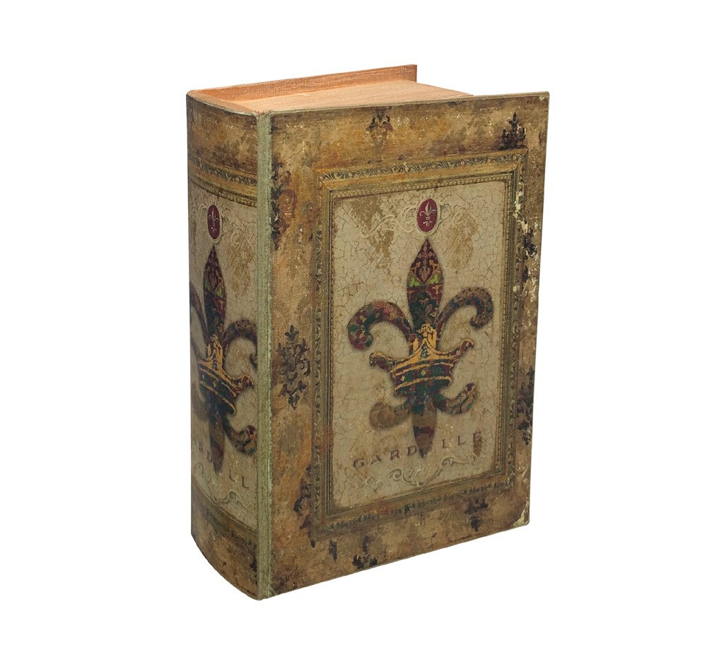 Hohles Buch mit Geheimfach Lilie Buchversteck Antik-Stil 27cm ... Hohles Buch mit Geheimfach Lilie Buchversteck Antik-Stil 27cm ...