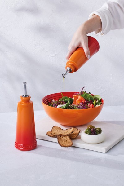 Le Creuset Essig und Öl Set Steinzeug Ofenrot